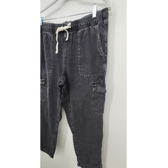 Gap Black Acid Wash Easy Jean Cargo Size‎ Medium - Picture 7 of 11